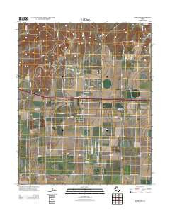 Bushland Texas Historical topographic map, 1:24000 scale, 7.5 X 7.5 Minute, Year 2012