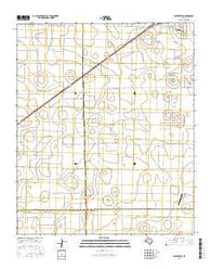 Busterville Texas Current topographic map, 1:24000 scale, 7.5 X 7.5 Minute, Year 2016