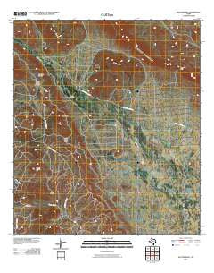 Butterbowl Texas Historical topographic map, 1:24000 scale, 7.5 X 7.5 Minute, Year 2010