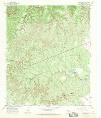 Buzzard Peak Texas Historical topographic map, 1:24000 scale, 7.5 X 7.5 Minute, Year 1967