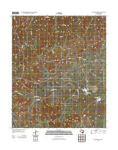 Buzzard Peak Texas Historical topographic map, 1:24000 scale, 7.5 X 7.5 Minute, Year 2012