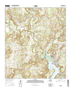 Byrds Texas Current topographic map, 1:24000 scale, 7.5 X 7.5 Minute, Year 2016
