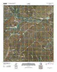 Caballos Creek Texas Historical topographic map, 1:24000 scale, 7.5 X 7.5 Minute, Year 2010