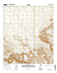 Cactus Flat Texas Current topographic map, 1:24000 scale, 7.5 X 7.5 Minute, Year 2016