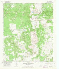 Caddo Texas Historical topographic map, 1:24000 scale, 7.5 X 7.5 Minute, Year 1967