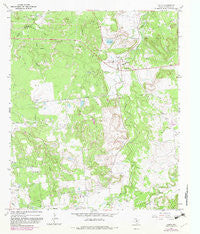 Caddo Texas Historical topographic map, 1:24000 scale, 7.5 X 7.5 Minute, Year 1967