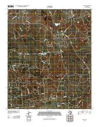 Caddo Texas Historical topographic map, 1:24000 scale, 7.5 X 7.5 Minute, Year 2010