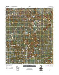 Caddo Texas Historical topographic map, 1:24000 scale, 7.5 X 7.5 Minute, Year 2012