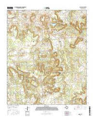 Caddo Texas Current topographic map, 1:24000 scale, 7.5 X 7.5 Minute, Year 2016