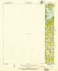 Caddo Lake Texas Historical topographic map, 1:62500 scale, 15 X 15 Minute, Year 1944