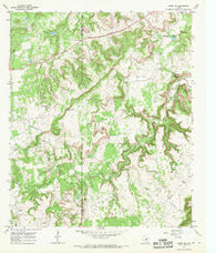 Caddo NE Texas Historical topographic map, 1:24000 scale, 7.5 X 7.5 Minute, Year 1967