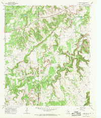 Caddo NE Texas Historical topographic map, 1:24000 scale, 7.5 X 7.5 Minute, Year 1967