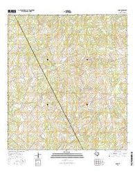 Cadiz Texas Current topographic map, 1:24000 scale, 7.5 X 7.5 Minute, Year 2016