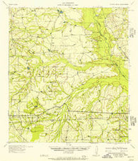 Caiman Creek Texas Historical topographic map, 1:62500 scale, 15 X 15 Minute, Year 1957