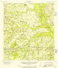Caiman Creek Texas Historical topographic map, 1:62500 scale, 15 X 15 Minute, Year 1957