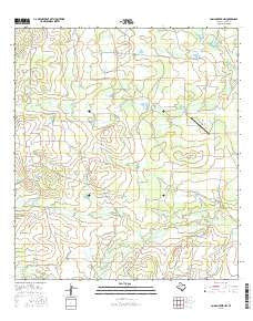 Caiman Creek NW Texas Current topographic map, 1:24000 scale, 7.5 X 7.5 Minute, Year 2016