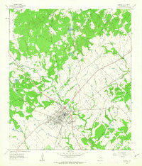 Caldwell Texas Historical topographic map, 1:24000 scale, 7.5 X 7.5 Minute, Year 1961