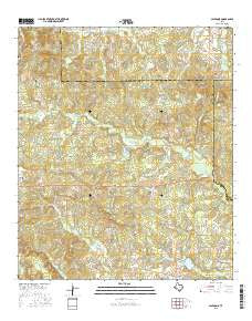 Caledonia Texas Current topographic map, 1:24000 scale, 7.5 X 7.5 Minute, Year 2016