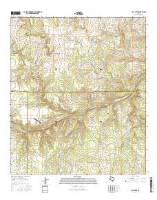 Calf Creek Texas Current topographic map, 1:24000 scale, 7.5 X 7.5 Minute, Year 2016