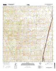 Callaghan Ranch North Texas Current topographic map, 1:24000 scale, 7.5 X 7.5 Minute, Year 2016