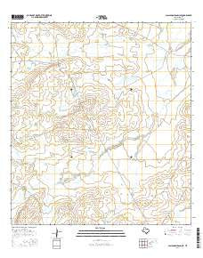 Callaghan Ranch SE Texas Current topographic map, 1:24000 scale, 7.5 X 7.5 Minute, Year 2016