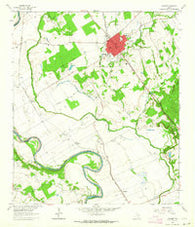 Calvert Texas Historical topographic map, 1:24000 scale, 7.5 X 7.5 Minute, Year 1962