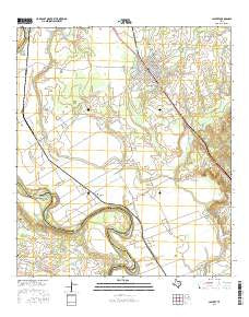 Calvert Texas Current topographic map, 1:24000 scale, 7.5 X 7.5 Minute, Year 2016