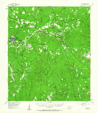 Camden Texas Historical topographic map, 1:62500 scale, 15 X 15 Minute, Year 1955