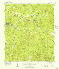 Camden Texas Historical topographic map, 1:62500 scale, 15 X 15 Minute, Year 1955
