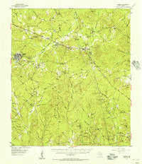 Camden Texas Historical topographic map, 1:62500 scale, 15 X 15 Minute, Year 1955