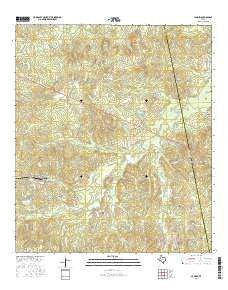 Camden Texas Current topographic map, 1:24000 scale, 7.5 X 7.5 Minute, Year 2016