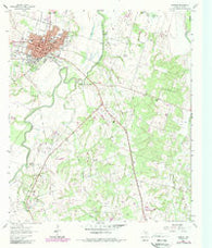 Cameron Texas Historical topographic map, 1:24000 scale, 7.5 X 7.5 Minute, Year 1961