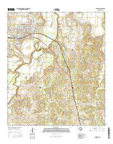 Cameron Texas Current topographic map, 1:24000 scale, 7.5 X 7.5 Minute, Year 2016