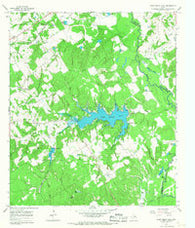 Camp Creek Lake Texas Historical topographic map, 1:24000 scale, 7.5 X 7.5 Minute, Year 1965