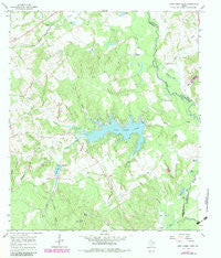 Camp Creek Lake Texas Historical topographic map, 1:24000 scale, 7.5 X 7.5 Minute, Year 1965