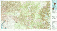 Camp Wood Texas Historical topographic map, 1:100000 scale, 30 X 60 Minute, Year 1985