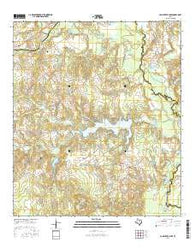 Camp Creek Lake Texas Current topographic map, 1:24000 scale, 7.5 X 7.5 Minute, Year 2016