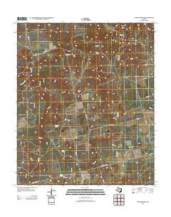 Camp Springs Texas Historical topographic map, 1:24000 scale, 7.5 X 7.5 Minute, Year 2012