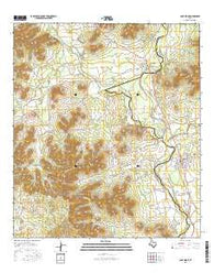 Camp Wood Texas Current topographic map, 1:24000 scale, 7.5 X 7.5 Minute, Year 2016