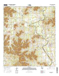 Camp Wood Texas Current topographic map, 1:24000 scale, 7.5 X 7.5 Minute, Year 2016