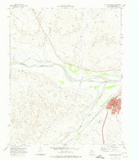 Canadian West Texas Historical topographic map, 1:24000 scale, 7.5 X 7.5 Minute, Year 1972