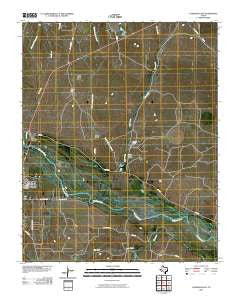Canadian East Texas Historical topographic map, 1:24000 scale, 7.5 X 7.5 Minute, Year 2010