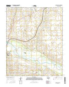 Canadian East Texas Current topographic map, 1:24000 scale, 7.5 X 7.5 Minute, Year 2016