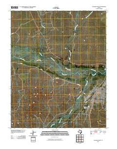 Canadian West Texas Historical topographic map, 1:24000 scale, 7.5 X 7.5 Minute, Year 2010