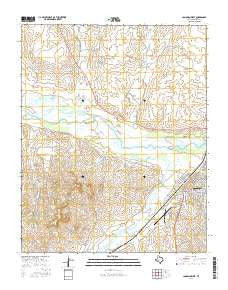 Canadian West Texas Current topographic map, 1:24000 scale, 7.5 X 7.5 Minute, Year 2016