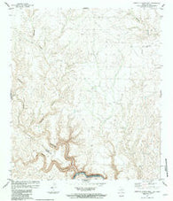 Candilla Canyon East Texas Historical topographic map, 1:24000 scale, 7.5 X 7.5 Minute, Year 1983