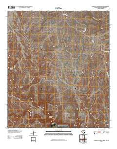 Candilla Canyon East Texas Historical topographic map, 1:24000 scale, 7.5 X 7.5 Minute, Year 2010