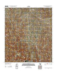 Candilla Canyon East Texas Historical topographic map, 1:24000 scale, 7.5 X 7.5 Minute, Year 2013
