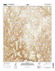 Candilla Canyon East Texas Current topographic map, 1:24000 scale, 7.5 X 7.5 Minute, Year 2016