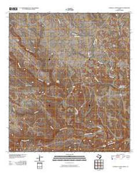 Candilla Canyon West Texas Historical topographic map, 1:24000 scale, 7.5 X 7.5 Minute, Year 2010